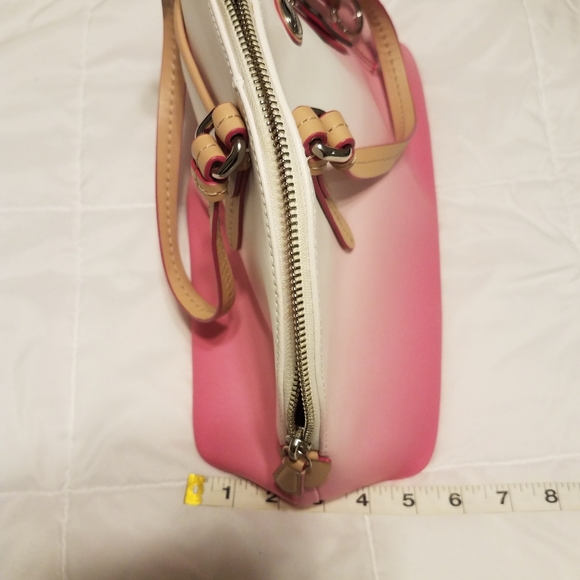 Pink and white Coach w/ Coin Purse - Picture 6 of 16